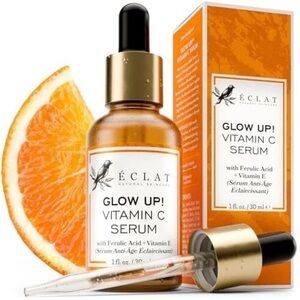 Eclat Glow Up Vitamin C Serum Skincare Bundle 4 plastic sealed closed